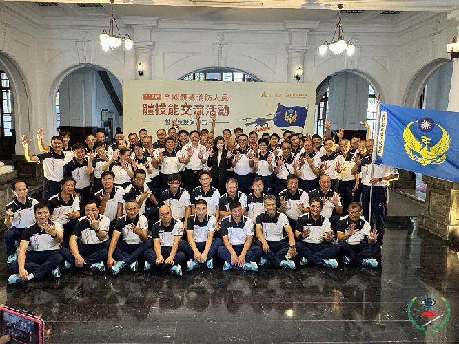 新竹--市消防局循往例獎勵義消選手出國參訪...